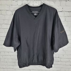 FOOTJOY | golf zip pocket v-neck short sleeve pullover windbreaker